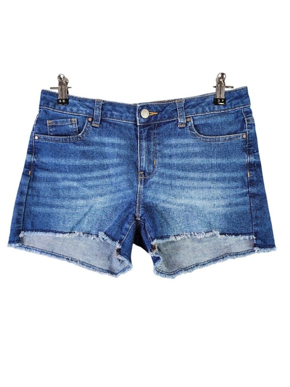 Juniors Wonder Nation Cut Off Blue Denim Shorts 3.5" Inseam Size 12 Plus